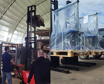 Тест-драйв складской техники на нашем складе в Артёме